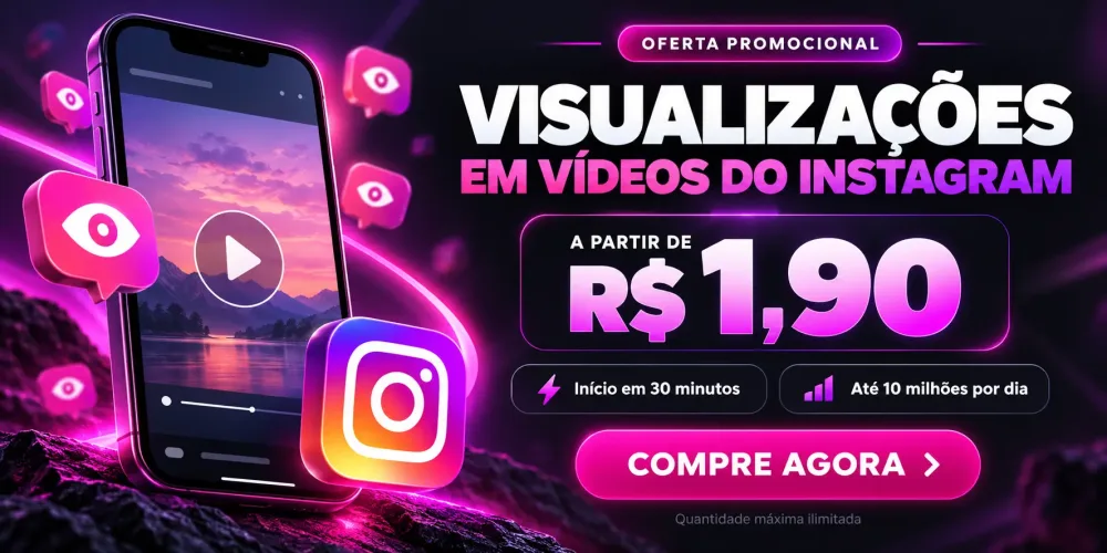 Instagram Visualizações em Video