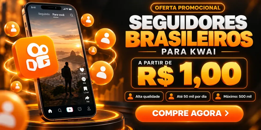 Kwai Seguidores Brasileiros  | Sem Reposição⚠️
